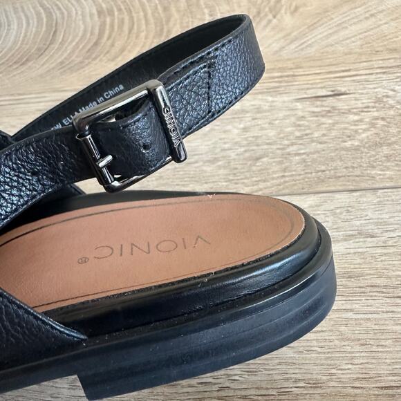 Vionic Ella Thong Sandal Black 9.5 WIDE - Picture 5 of 9